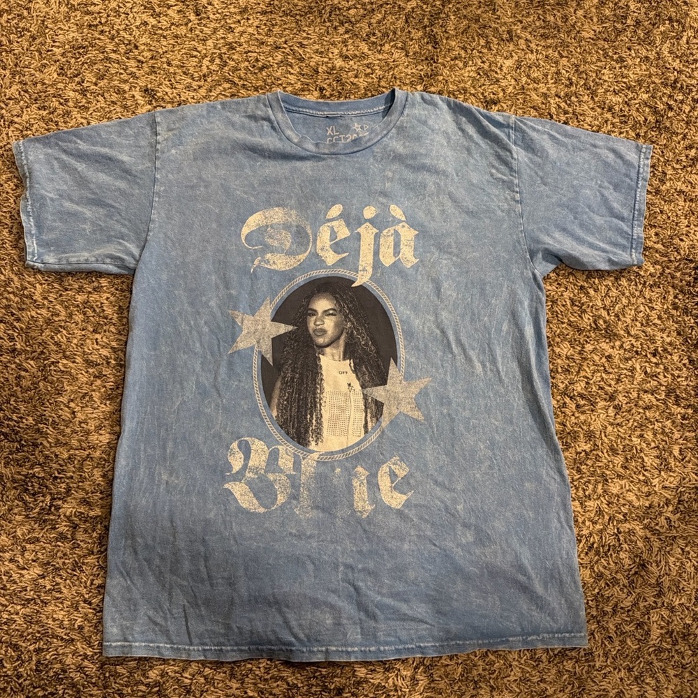 Cowboy Carter “Déjà Blue” Tee — NWOT — Print Imperfections (READ BELOW) - Picture 4 of 10